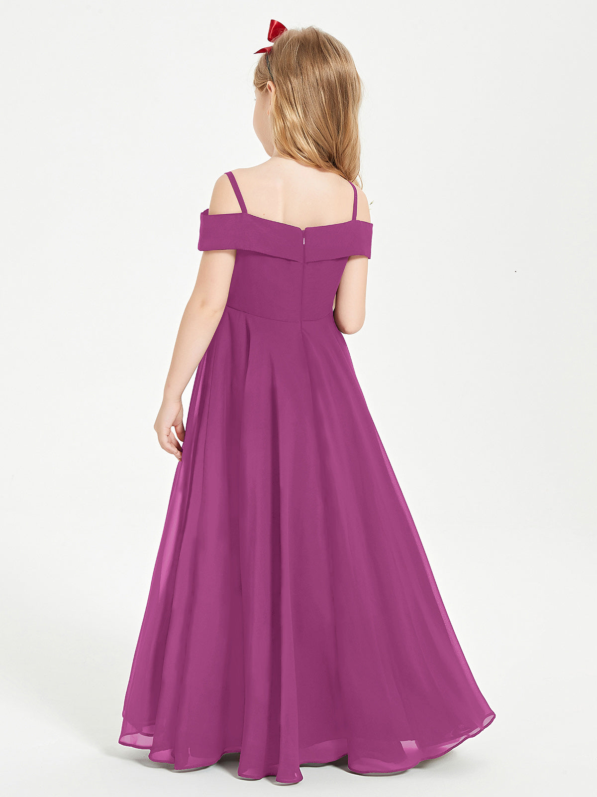 Off-the-Shoulder Dresses for Stylish Junior Bridesmaids Orchid